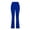 Blue, variant on ABATAB Plus Size ell ottom Office Pants for Women Casual Summer Dress Pants Elastic Waisted Fashion Yoga Work Flare Pants with Pockets