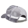 thumbnail image 3 of Skull and Choppers Patched New Big Size Trucker Mesh Cap - Grey XL-3XL, 3 of 5