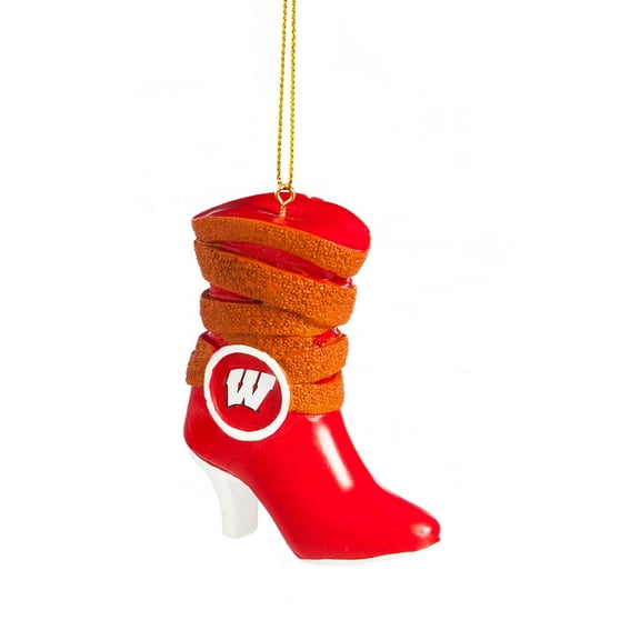 Wisconsin-Madison Badgers Boot Polystone Ornament