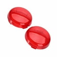 thumbnail image 2 of Motorcycle Turn Signals Light lamp Lens Cover For 1986-2015 Harley Dyna Softail Sportster Cruiser Chopper Pancake Deuce Styles, 2 of 3