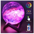 thumbnail image 1 of Luz nocturna 3D JAMW Luz de Luna 16 colores LED recargable táctil, 1 of 5