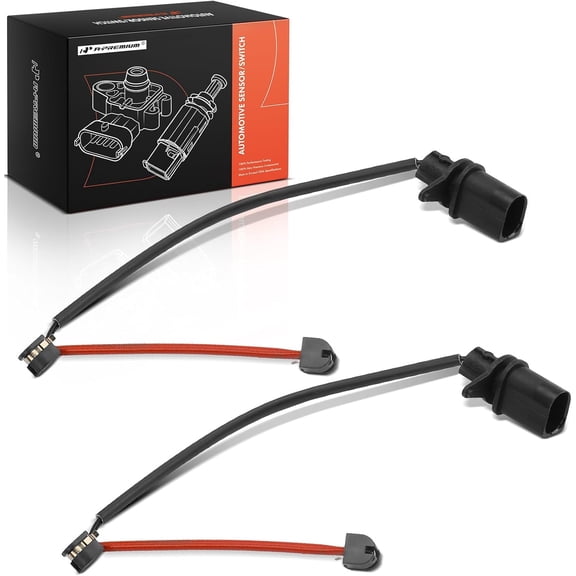 A-Premium Rear Driver and Passenger Brake Pad Wear Sensor Compatible with Audi A6 Quattro A7 Quattro 2013, RS7 2016-2018 & Porsche Macan 2015-2018, 2-PC Set - Replace# 4G0615121A, 4S0615437B