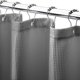 thumbnail image 1 of Cortina de ducha Amazer Bath, tela gris gofrada, 90 x 180 cm, 1 of 7
