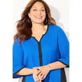 thumbnail image 4 of Catherines Women's Plus Size High-Low Contrast Blouse, 4 of 4