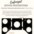 thumbnail image 2 of Stove Protector Liners Compatible with GE Stoves, GE Gas Ranges - Customized - Easy Cleaning Liners for GE Compatible Model CGP95302MS1, 2 of 8