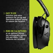 Peltor Sport Tactical 500 Electronic Hearing Protection Earmuffs, Bluetooth-Enabled, Black, NRR 25 dB