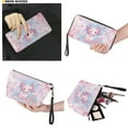 thumbnail image 4 of ZUXONGSY Axolotl Cherry Blossom Print Top Handle Bag with Waterproof Cosmetic Bags Wallet for Women PU Leather Top Handle Satchel Set with Portable Cosmetic Pouch Purse Credit Card Holder Wallet, 4 of 4