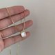 thumbnail image 1 of Collar cuadrado de nácar Cadena de clavícula de plata de ley 925 Nicho femenino Estilo retro francés Marea colgante simple y versátil JM, 1 of 3