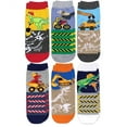 thumbnail image 4 of Jefferies Socks Boys Colorful Dinosaur Shark Construction Crew Socks 12 Pair Pack, 4 of 5