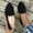 Black, variant on Slip-On Flats for Women, Round Toe Dress Shoes Comfortable for Business Casual and Office Wear