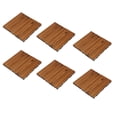 thumbnail image 4 of Pisos de madera, 10PCS Bloques de piso de madera Revestimiento de piso de madera Azulejos Pisos de madera para exteriores Los mejores de su clase, 4 of 8