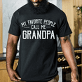 thumbnail image 2 of Mens Funny T Shirts My Favorite People Call Me Papa Fathers Day Graphic Tee for Men Vintage Distressed Graphic Tees, 2 of 6