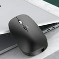 thumbnail image 2 of Ratón Inalámbrico de Computadora, Ratón Recargable Silencioso de Oficina con Botón de Silencio, 11.1x6.5x3.0cm, Receptor Bluetooth 2.4G de Baja Potencia, Ratón Inalámbrico Ergonómico, 2 of 7