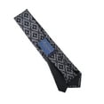 thumbnail image 2 of Michelsons of London Men's Black Paisley Tie, 2 of 2