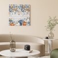thumbnail image 2 of Wall Art Prints, Blue Pumpkin Fall Framed Canvas Prints for Bedroom Living Room Bathroom Office, Thanksgiving Eucalyptus Leaves Gray Wooden Gallery Wrap Wall Art Poster for Gifts Home Decor 16"x16", 2 of 9