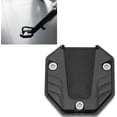 thumbnail image 3 of HUGFEGWE Motorcycle Side Stand Plate Pad, Universal Aluminium Alloy Motorcycle Side Stand Plate Pad High Strength Kickstand Pad Plate Support Accessory(Black) CJB91-91581, 3 of 9