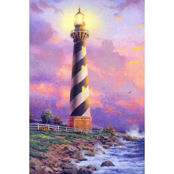 Seaside Nautical Lighthouse Double Sided Summer House Flag Outdoor Yard Flag 28" x 40"