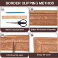 thumbnail image 5 of 90.5x3.46In Self Adhesive Molding Trim Vintage Brown XPE Peel and Stick Wallpaper Border 3D Printing Wall Edging Foam for DIY, 5 of 9