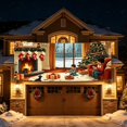 thumbnail image 5 of Trovenix Christmas Garage Door Large Festive Holiday Background Flag Decorative Banner For Garage Door Outdoor Indoor Home Party Holiday Decor, 5 of 9