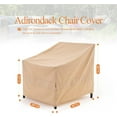 thumbnail image 6 of WJ-X3 Waterproof Patio Outdoor Adirondack Lounge Chair Cover, 34" W x 36" D x 36" H", Beige, 6 of 9