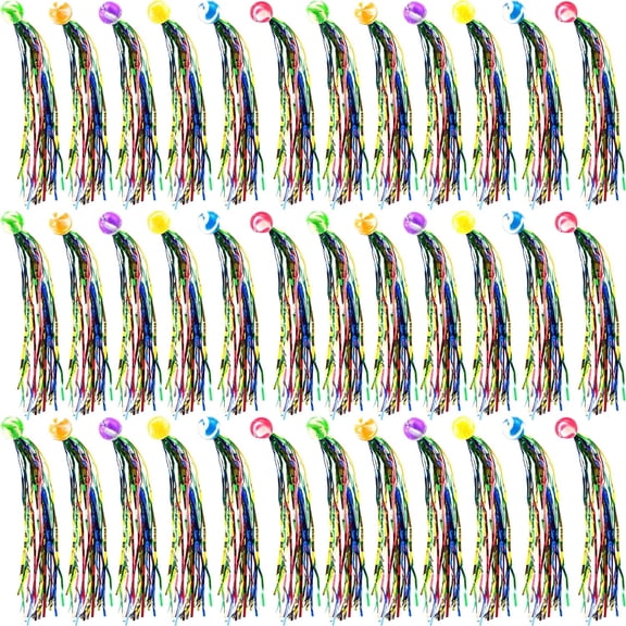 20 Pcs Bouncy Super Balls with Streamers Assorted Colors Bulk Comet Balls Mini Rubber Bouncy Balls Party Favors Prizes & Goodie Bag Stuffers,Topboutique