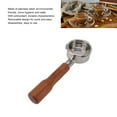 thumbnail image 4 of Stainless Steel Espresso Bottomless Portafilter, 58mm, Detachable Bottomless Naked Portafilter, Included Filter Basket, for Barsetto's Triple Ear Symmetrical Coffee Machine, 4 of 7