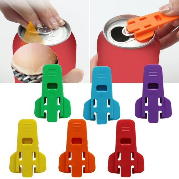 nbuaila 2Pcs Beer Can Opener Ergonomic Labor-saving Protect Your Nail Home Restaurant Manual Beer Soda Can Opener Bar Accessories