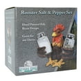 thumbnail image 2 of Rivers Edge Products Salt and Pepper Shakers Set, Unique Poly Resin and Glass Spice Dispenser, Novelty Kitchen Counter Decor, Rooster, 2 of 2