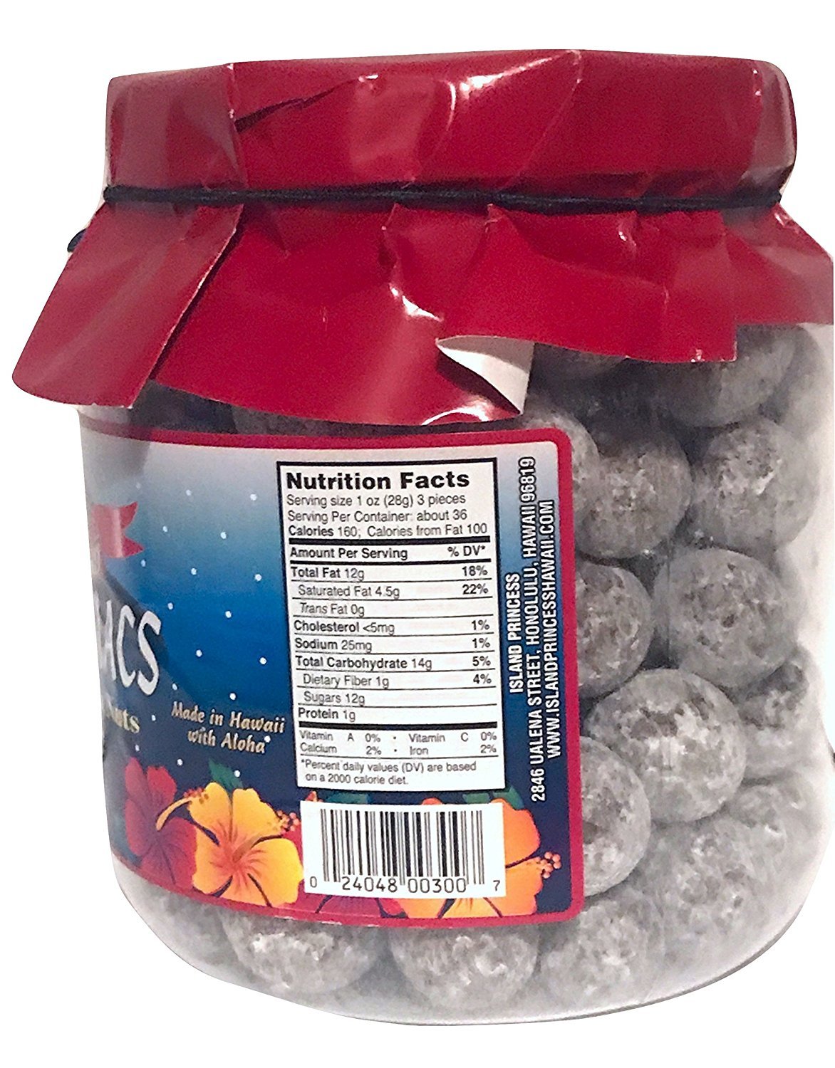 Island Princess Mele Kaliki Macs- Chocolate Toffee Covered Macadamia Nuts, 34 0z.