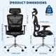 thumbnail image 3 of Yeshouse Silla de oficina ergonómica de malla con respaldo alto, soporte lumbar ajustable y ruedas giratorias de 360°, cómoda y transpirable para oficina en casa, 3 of 7