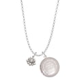 thumbnail image 1 of Delight Jewelry Silvertone Mini Lotus To the World You are a Mother Locket Necklace, 1 of 4