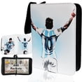 thumbnail image 1 of Álbum para cartas de fútbol Rucher, 440 bolsillos, impermeable, con cierre de cremallera, 1 of 9