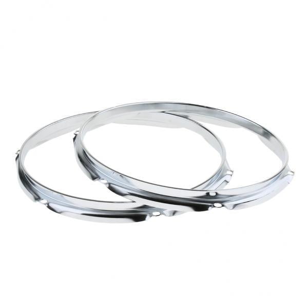 2 Piezas Anillos de Llanta para Tambor de Tom de Hierro 6 Agujeros 8 Agujeros Yuyangstore Borde del anillo del aro del tambor