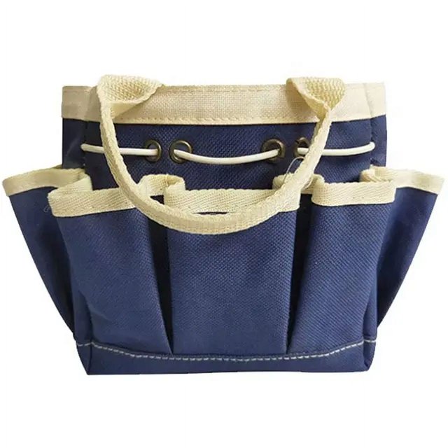 Bolsa de herramientas de jardín multifuncional con bolsa de almacenamiento de tela Oxford de gran capacidad