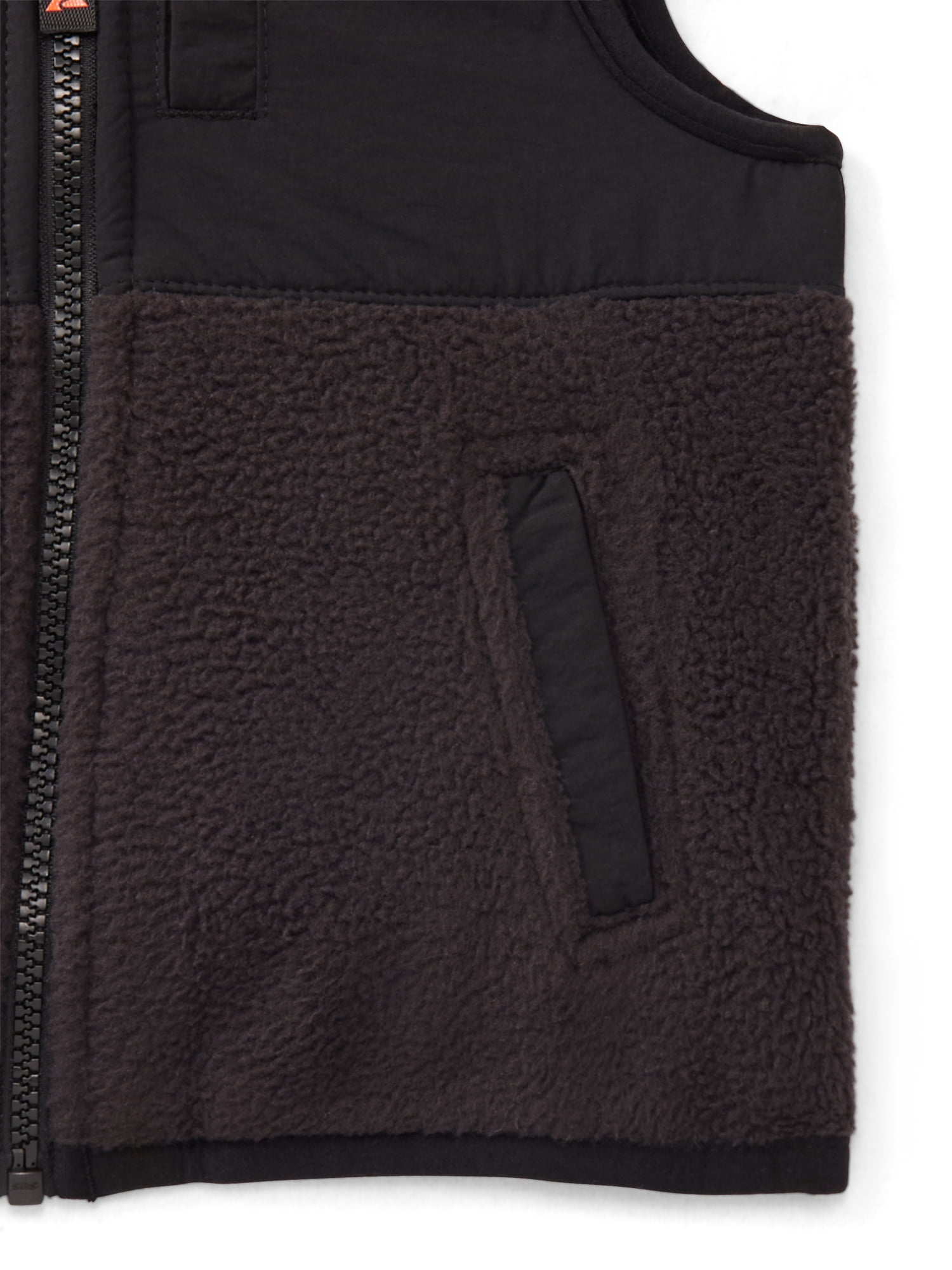 Ozark Trail Toddler Boy Mixed Media Fleece Vest, Sizes 2T-5T