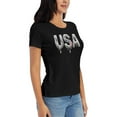 thumbnail image 5 of Womens Vintage New York City Graphic Print T-Shirt Soft Cotton Casual NYC Tee Cute American Shirt Holiday Gift Fashion Top, 5 of 9