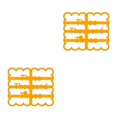 thumbnail image 2 of facefd 1/2/3/5 Elroy Cookie Mold Cooking Plastic Biscuit Form Mould Kitchen Baking Maker with Good Wishes D 2PCS, 2 of 6