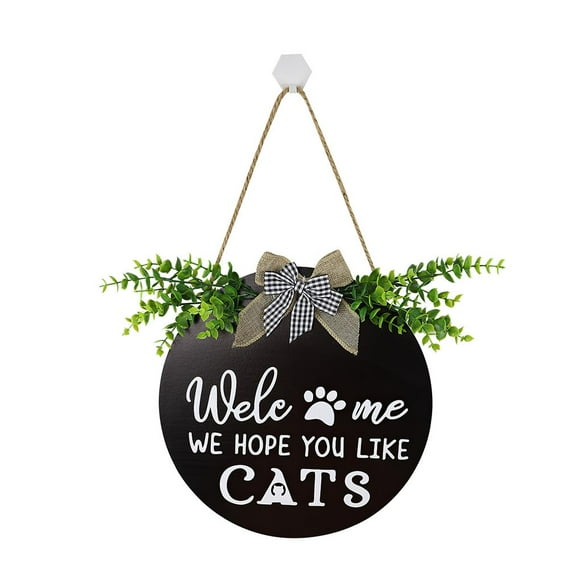 Bearachild Colgador de para puerta de bienvenida, decoración colgante para puerta delantera, exquisito cartel de bienvenida para puerta para Decoración del hogar Bearachild HA019454-00