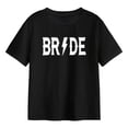 thumbnail image 1 of Camisetas para mujer con cuello redondo, cómodas, elegantes, informales, de verano, básicas, camisetas de manga corta para caminar por la calle y Negro, 1 of 10