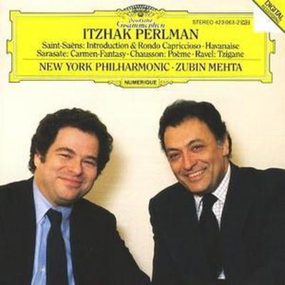 Pre-Owned Sarasate: Carmen Fantasy; Chausson: Po√®me; Saint-Sa√´ns: Havanaise (CD 0028942306325) by Itzhak Perlman (violin), Myor Rosen (harp), New York Philharmonic, Zubin Mehta (conductor)
