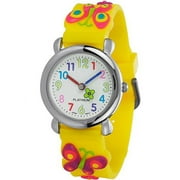 Girls' Silicone Butterfly Watch