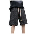 thumbnail image 2 of ameIAEA Men's Summer Beach Shorts Elastic Waisted Drawstring Lounge Shorts Workout Shorts with Pockets, 2 of 4