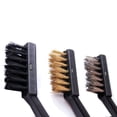 thumbnail image 5 of Mini Wire Brush Set 3 Pcs Brass Nylon & Stainless Steel Bristle Jewelry Cleaning, 5 of 8
