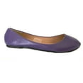 thumbnail image 2 of Shoes8teen Womens Ballerina Ballet Flat Shoes 8600 Purple 10, 2 of 3