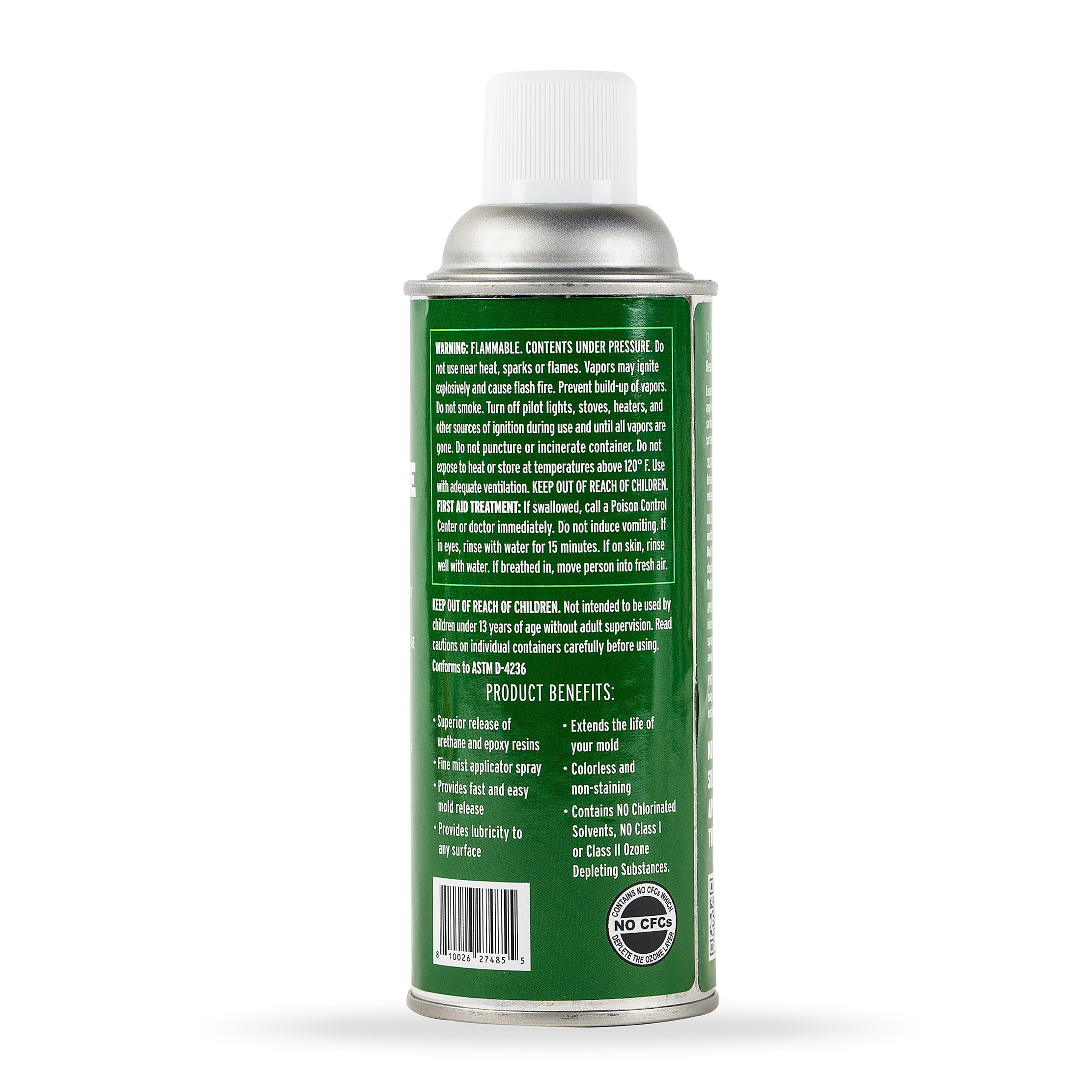 Alumilite Amazing Mold Release Clear Spray, Use with Silicone and  Non-Silicone Molds - One 6 oz Can 