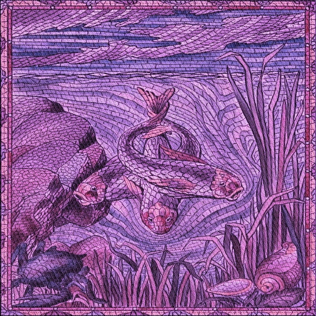 Ahgly Company Tapis d'Intérieur Lavable en Machine Carré Transitionnel Magenta Foncé Violet, 7 Pieds Carré