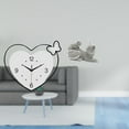 thumbnail image 2 of Reloj De Pared En Forma De Corazón, Escultura De Gato De Acrílico, Adorno De Mesa, Artesanía, Figura Decorativa, Estatua De Animal, Movimiento Silencioso, Arte De Pared Para Sala De Estudio,, 2 of 8