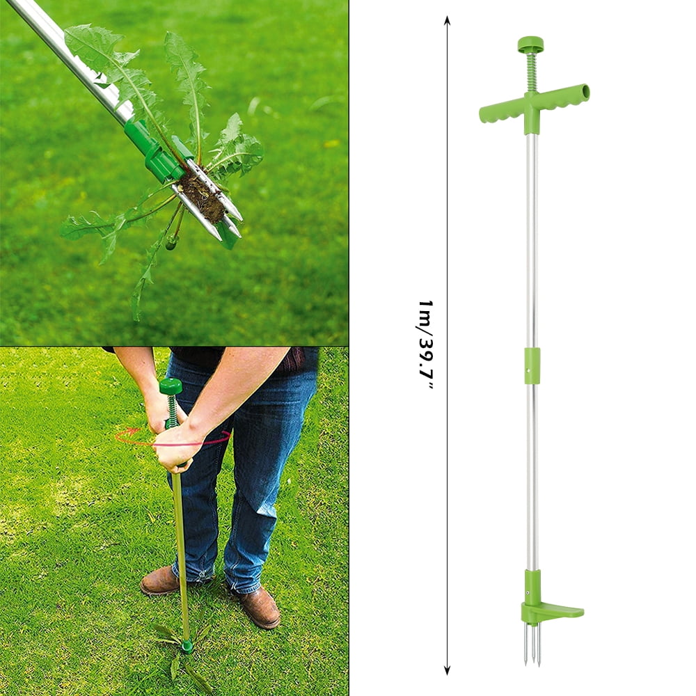 ODOMY Weed Puller, Stand Up Weeder Hand Tool, Long Handle Garden