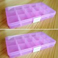 thumbnail image 1 of UDIYO 15 Slots Removable Transparent Jewelry Pill Storage Box Cases Holder Organizer, 1 of 7