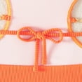 thumbnail image 7 of Uaswgudfs Women's One-Piece Swimsuit with Underwire Support, Side Cutouts, Decorative Chains, and Lower Cutouts for Pool Beachwear Orange L, 7 of 7
